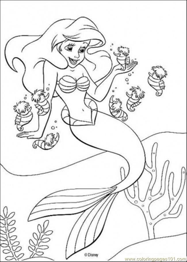 Ariel Coloring Pages Free Printable 84