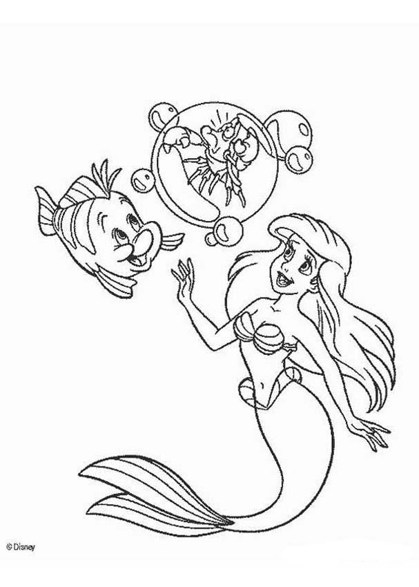 Ariel Coloring Pages Free Printable 88