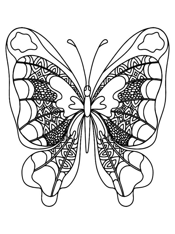 Butterfly Coloring Pages: 100+ A Fluttery Collection for Your Coloring Pleasure 107