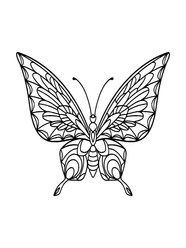 Butterfly Coloring Pages: 100+ A Fluttery Collection for Your Coloring Pleasure 119