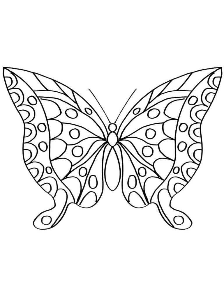 Butterfly Coloring Pages: 100+ A Fluttery Collection for Your Coloring Pleasure 120