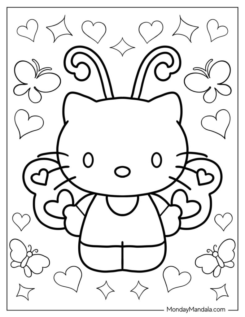 Butterfly Coloring Pages: 100+ A Fluttery Collection for Your Coloring Pleasure 135