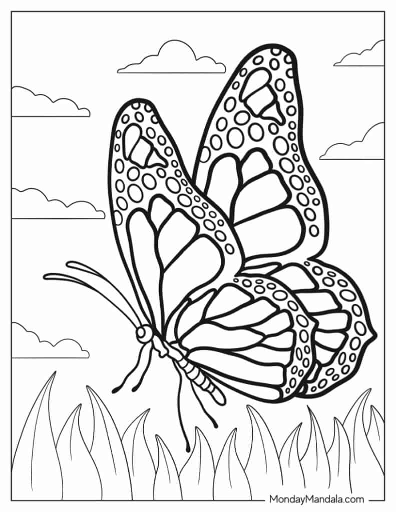 Butterfly Coloring Pages: 100+ A Fluttery Collection for Your Coloring Pleasure 154