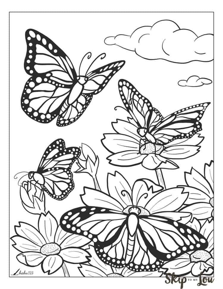 Butterfly Coloring Pages: 100+ A Fluttery Collection for Your Coloring Pleasure 156