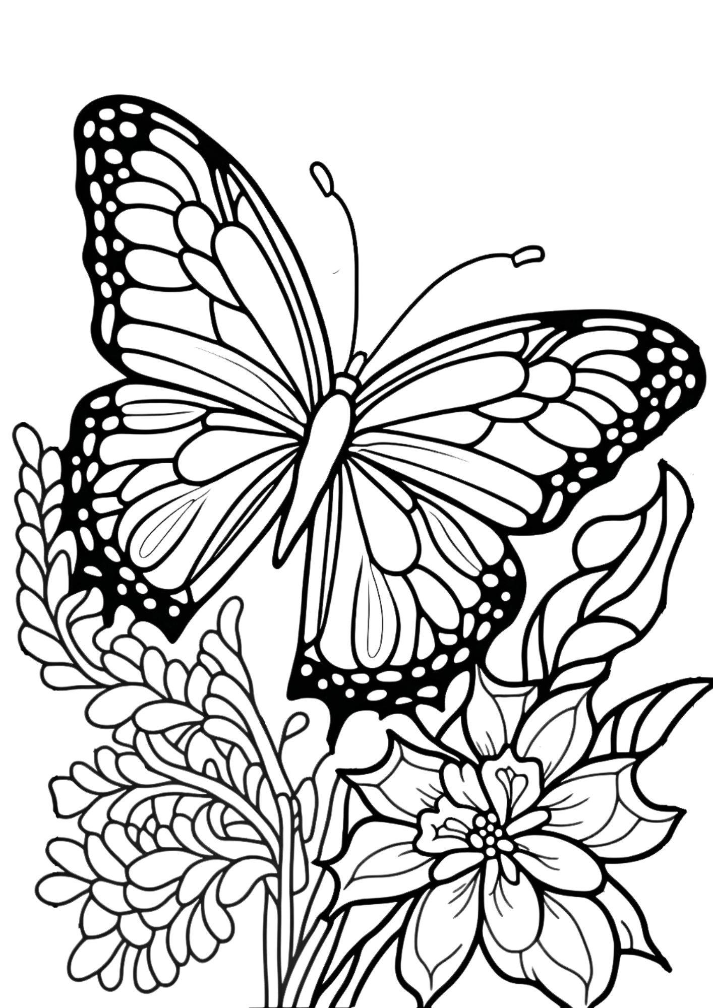 Butterfly Coloring Pages: 100+ A Fluttery Collection for Your Coloring Pleasure 160