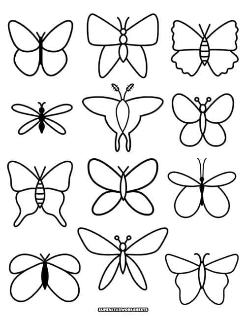 Butterfly Coloring Pages: 100+ A Fluttery Collection for Your Coloring Pleasure 183