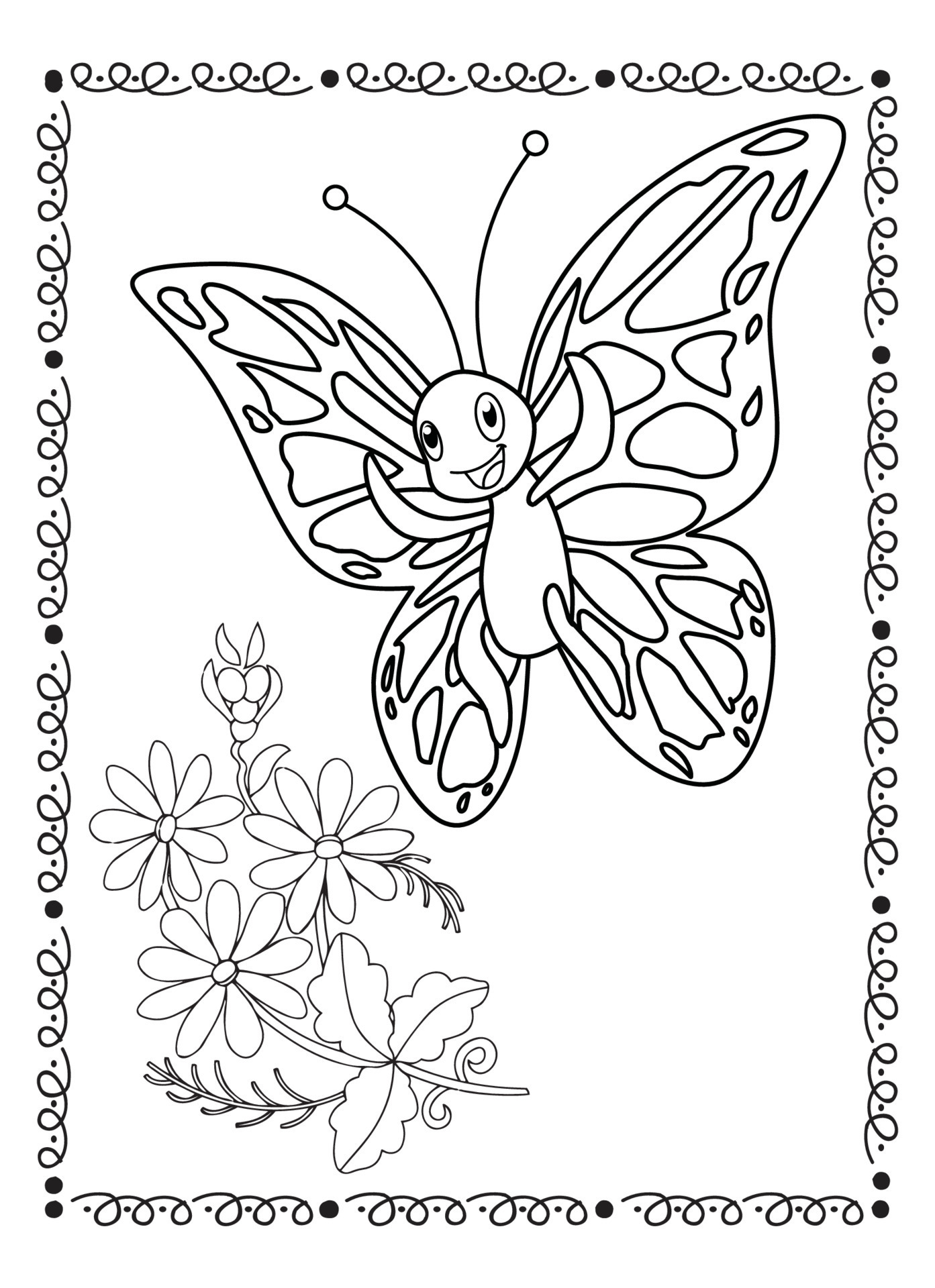 Butterfly Coloring Pages: 100+ A Fluttery Collection for Your Coloring Pleasure 187