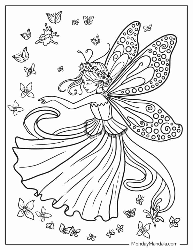 Butterfly Coloring Pages: 100+ A Fluttery Collection for Your Coloring Pleasure 198