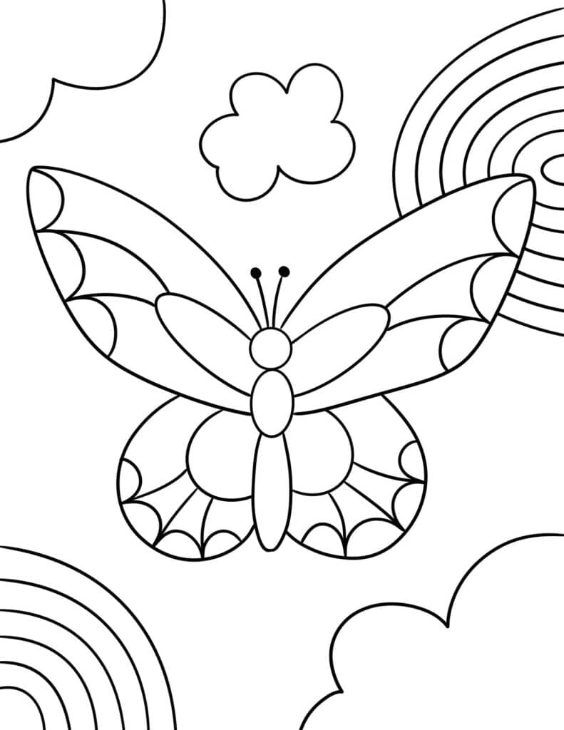 Butterfly Coloring Pages: 100+ A Fluttery Collection for Your Coloring Pleasure 42