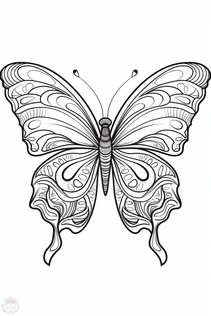 Butterfly Coloring Pages: 100+ A Fluttery Collection for Your Coloring Pleasure 47