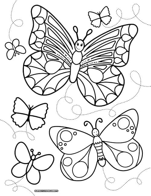 Butterfly Coloring Pages: 100+ A Fluttery Collection for Your Coloring Pleasure 49