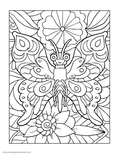 Butterfly Coloring Pages: 100+ A Fluttery Collection for Your Coloring Pleasure 51