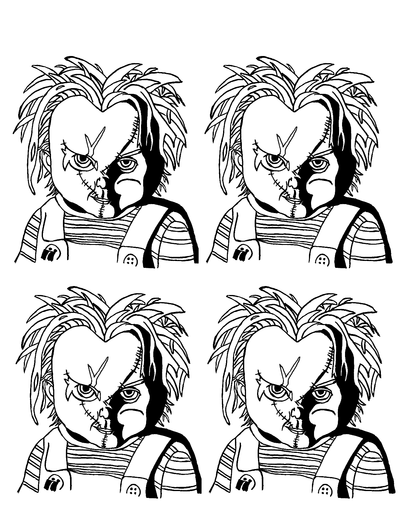 Chucky Coloring Pages Free Printable 118