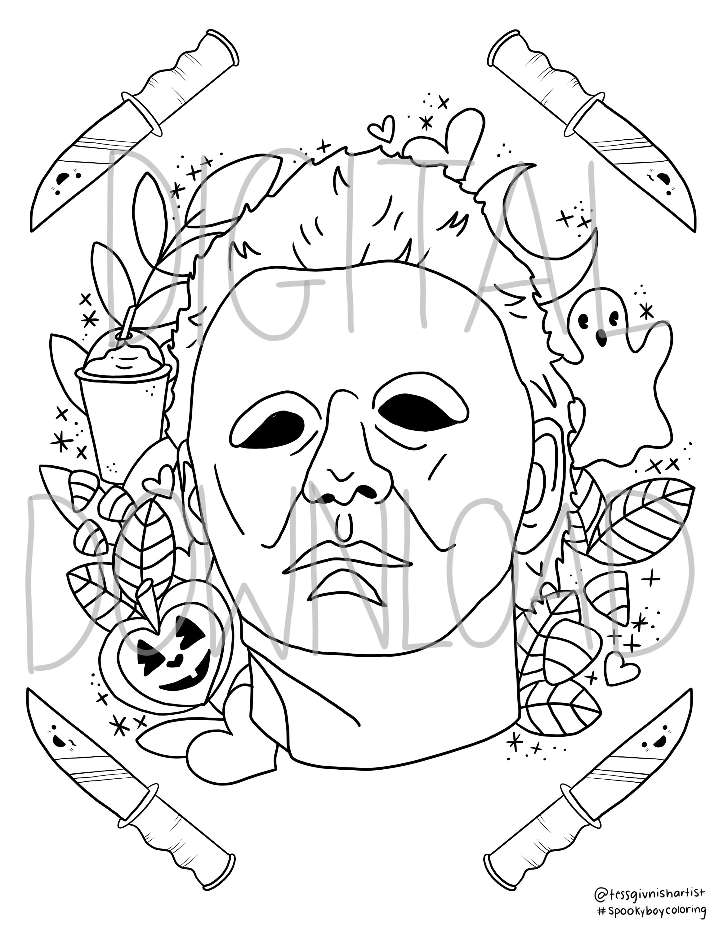 Chucky Coloring Pages Free Printable 174