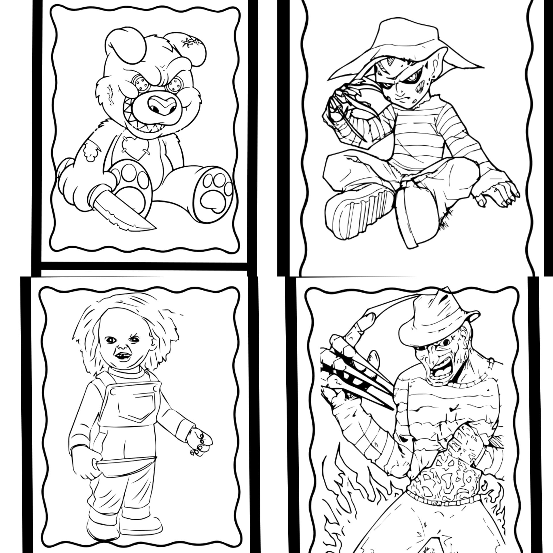 Chucky Coloring Pages Free Printable 179