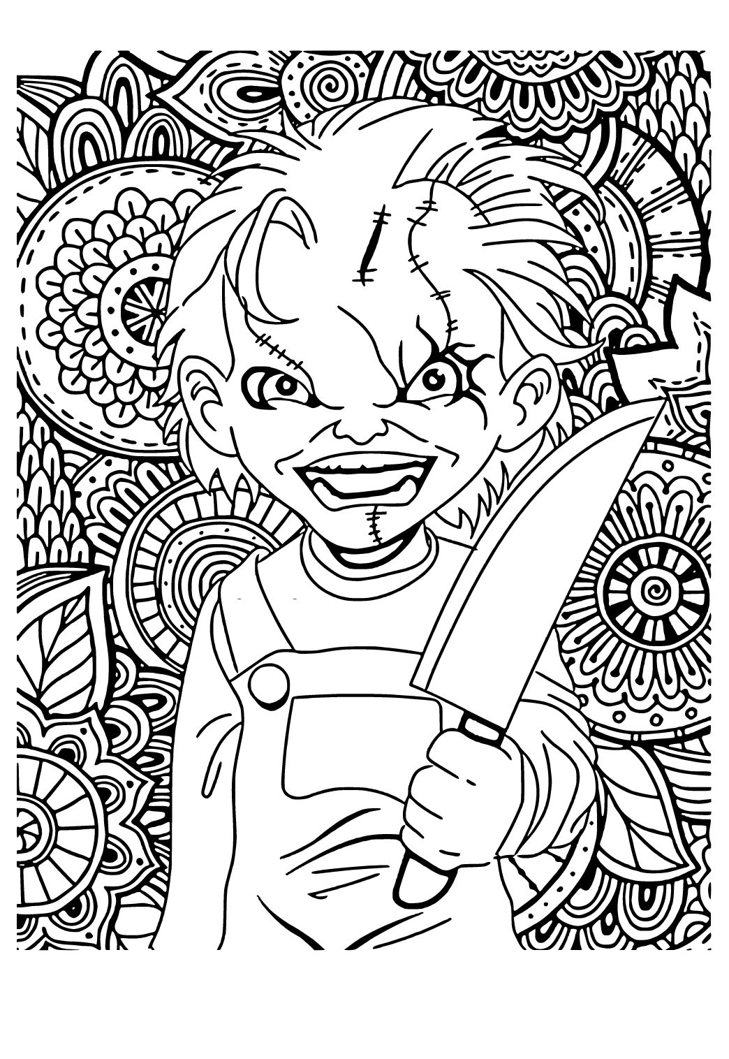 Chucky Coloring Pages Free Printable 26