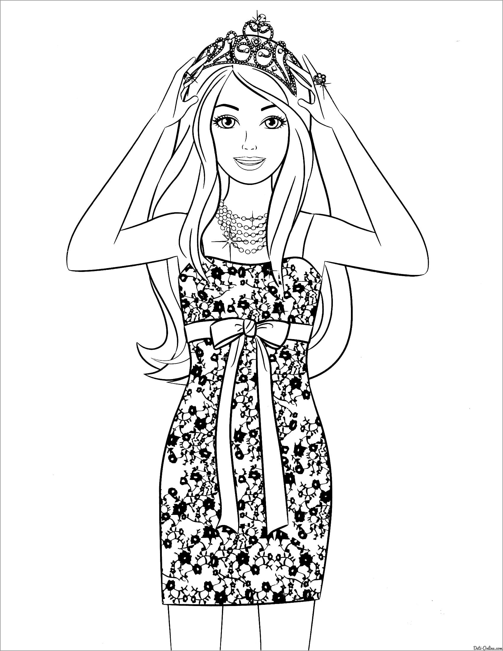 Coloring Pages of Barbies Art Sketches 101