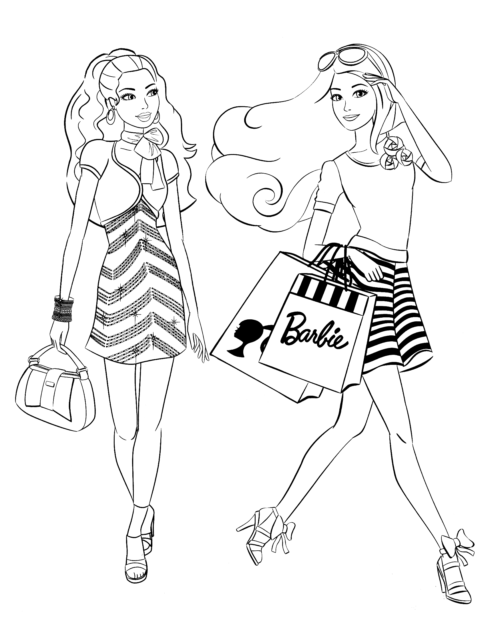 Coloring Pages of Barbies Art Sketches 102