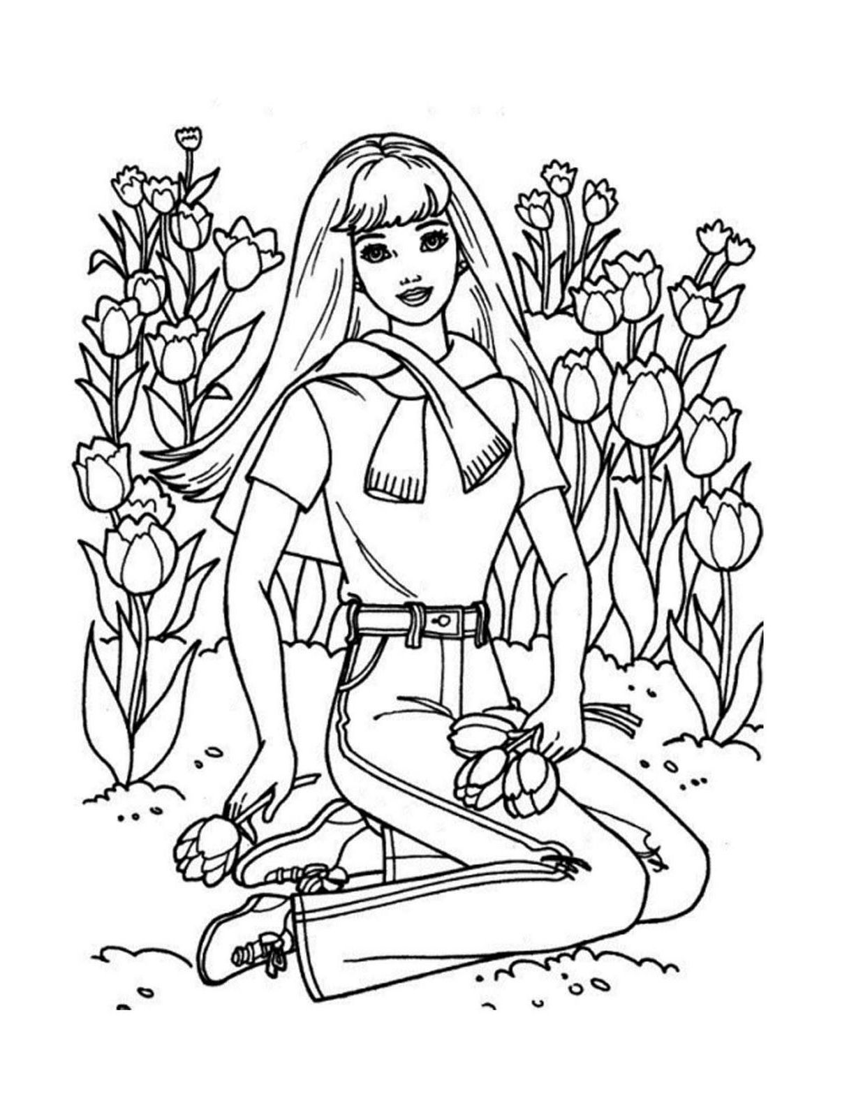 Coloring Pages of Barbies Art Sketches 106