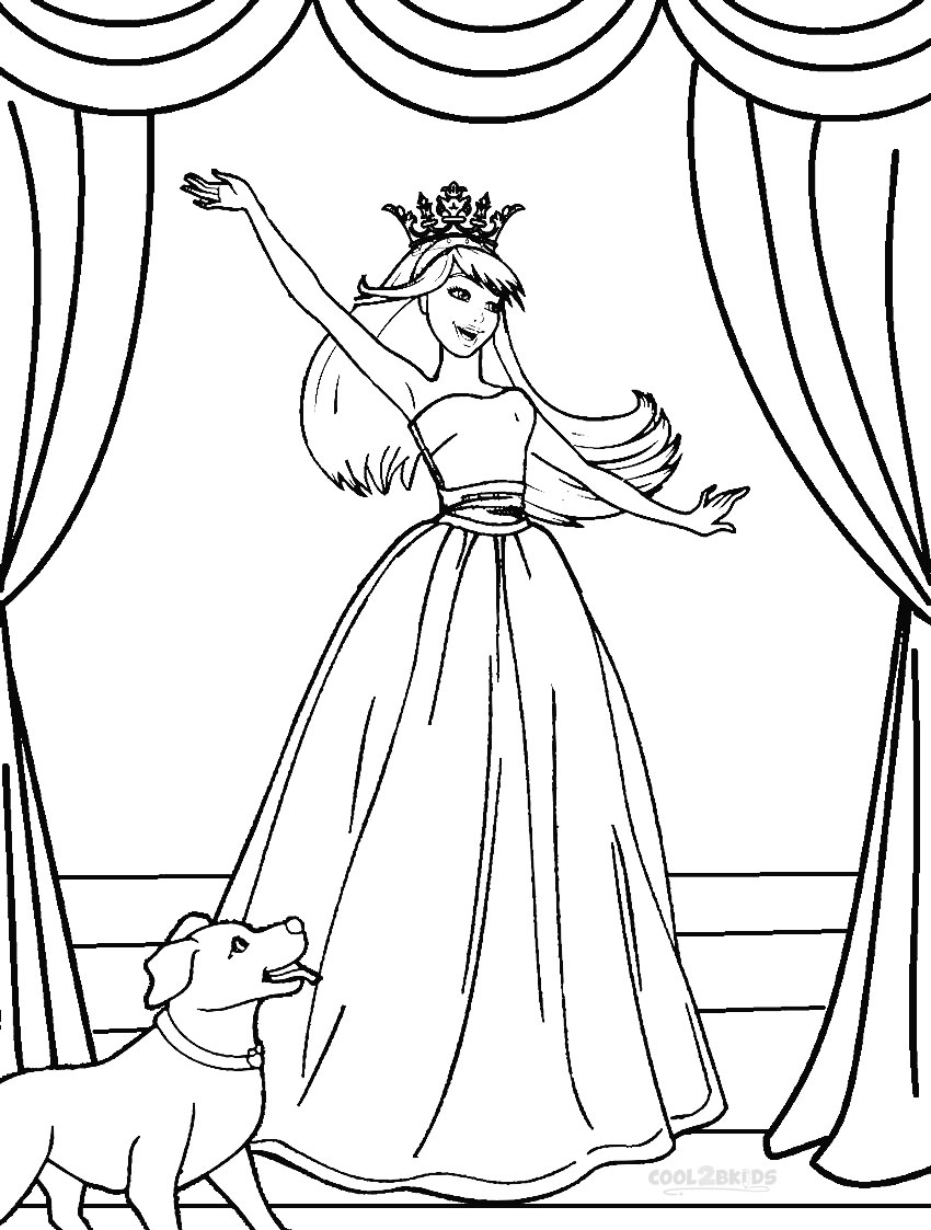 Coloring Pages of Barbies Art Sketches 109