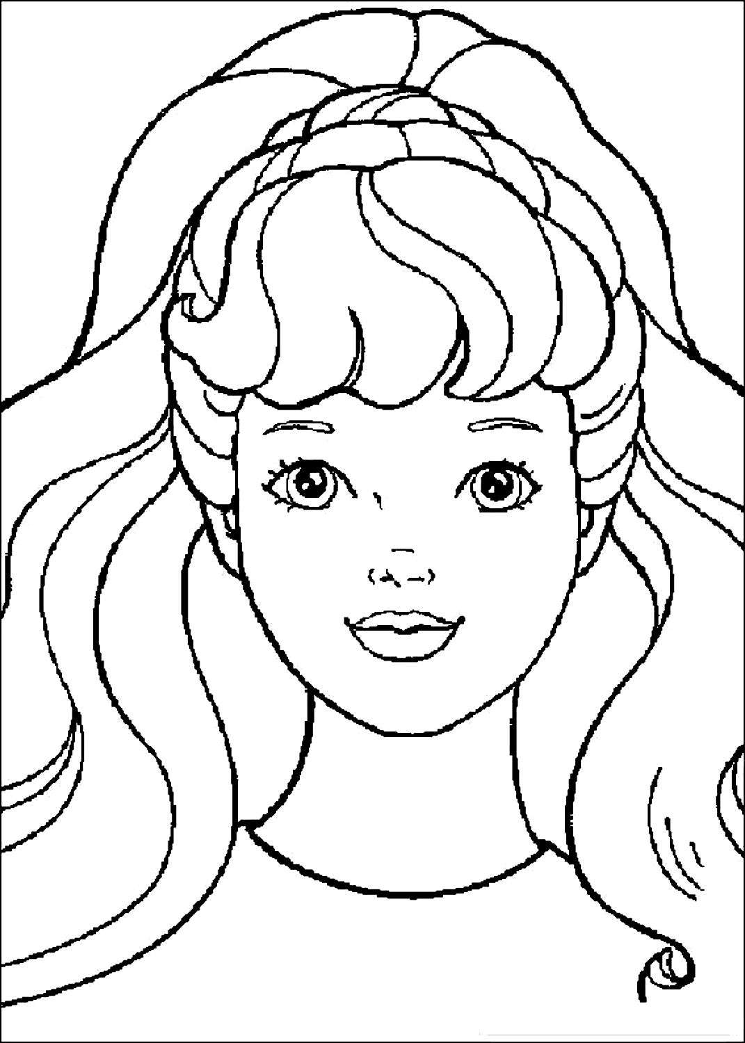 Coloring Pages of Barbies Art Sketches 111