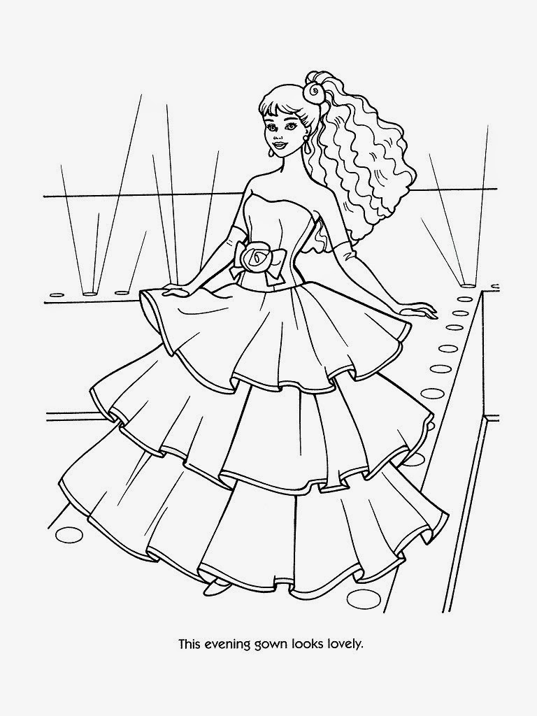 Coloring Pages of Barbies Art Sketches 115