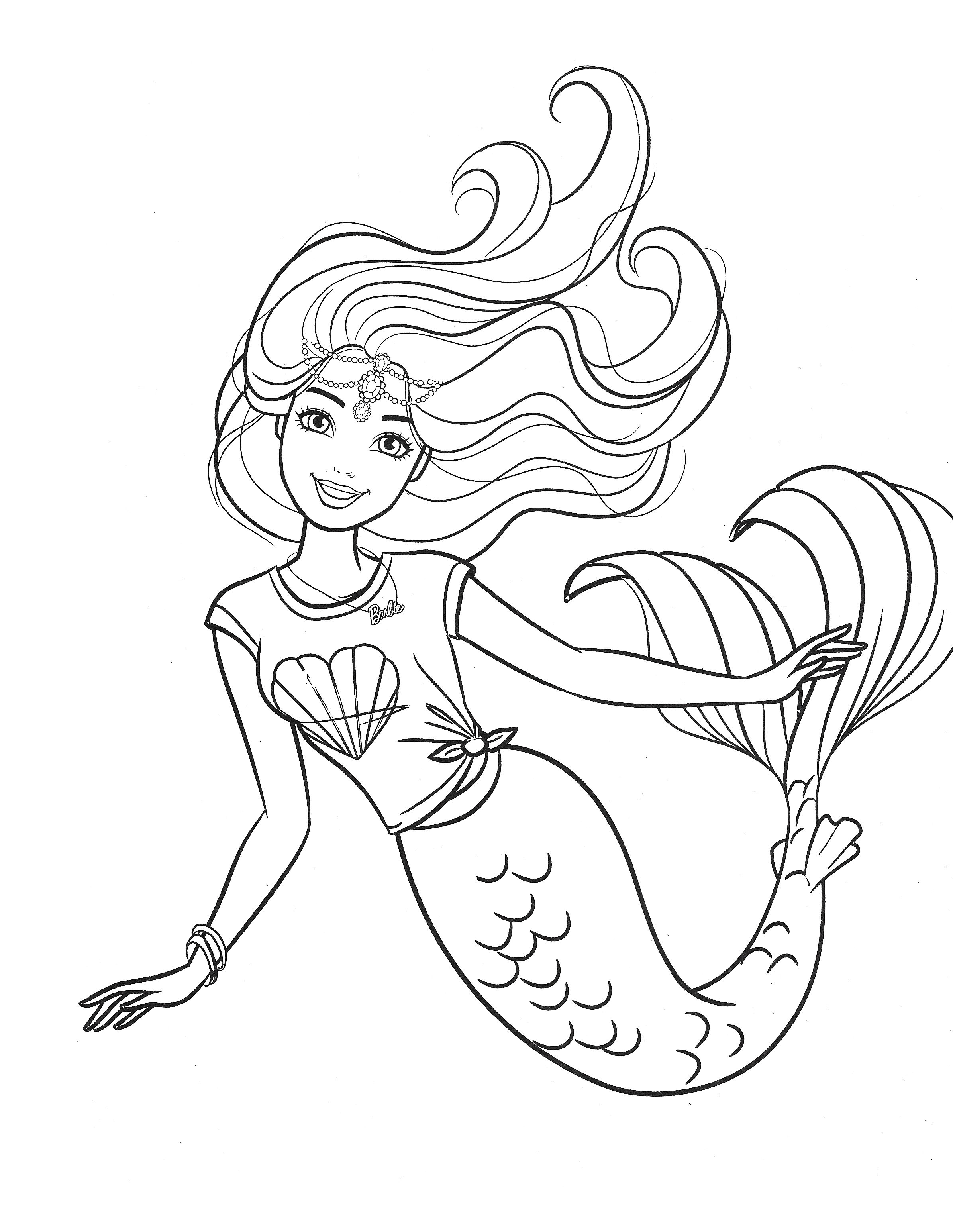 Coloring Pages of Barbies Art Sketches 116