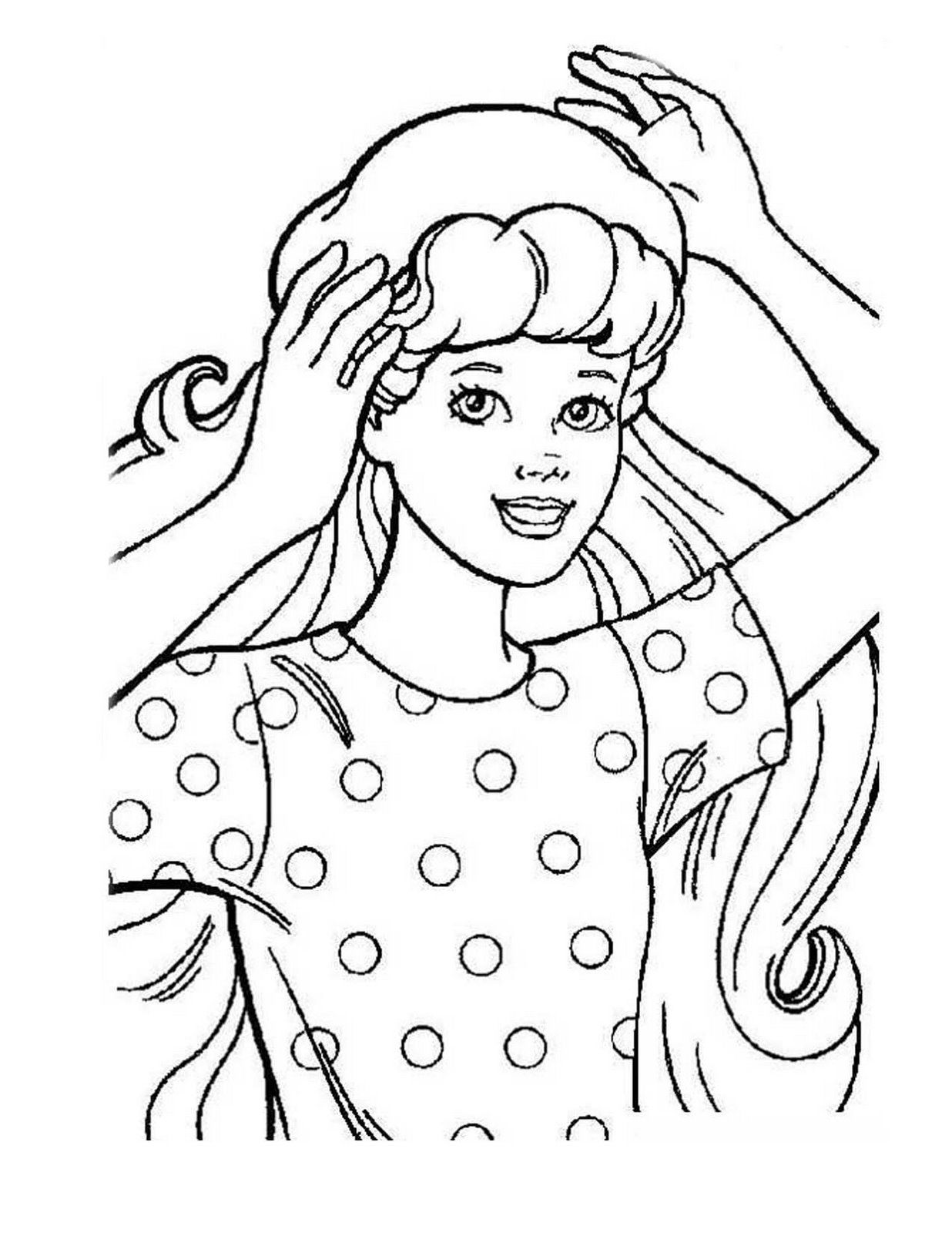 Coloring Pages of Barbies Art Sketches 117