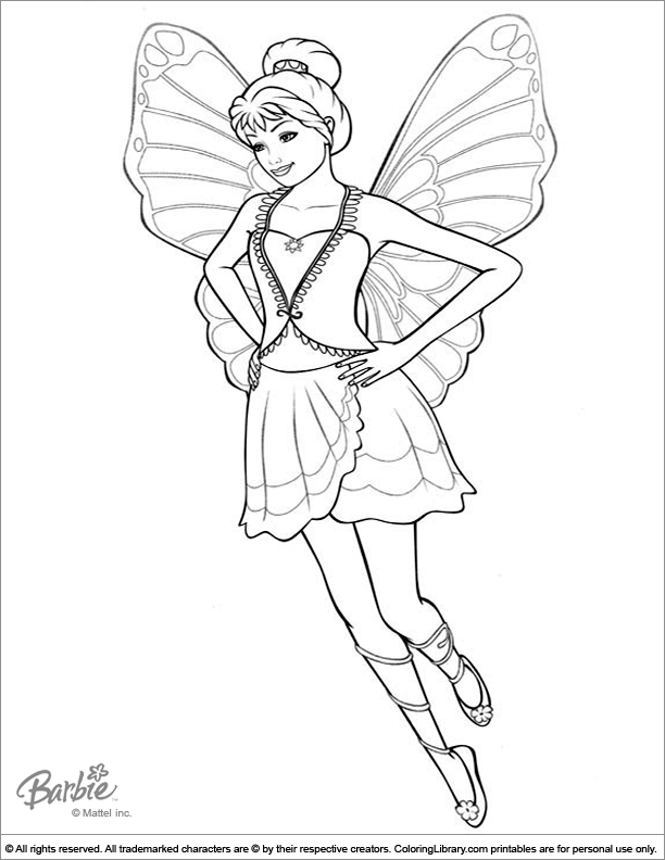 Coloring Pages of Barbies Art Sketches 118