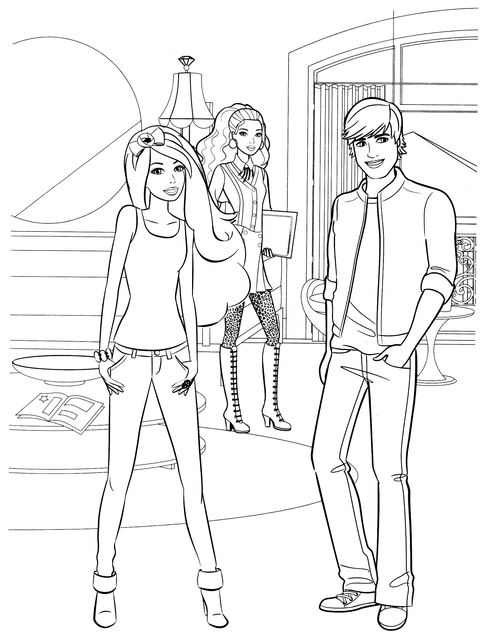 Coloring Pages of Barbies Art Sketches 120