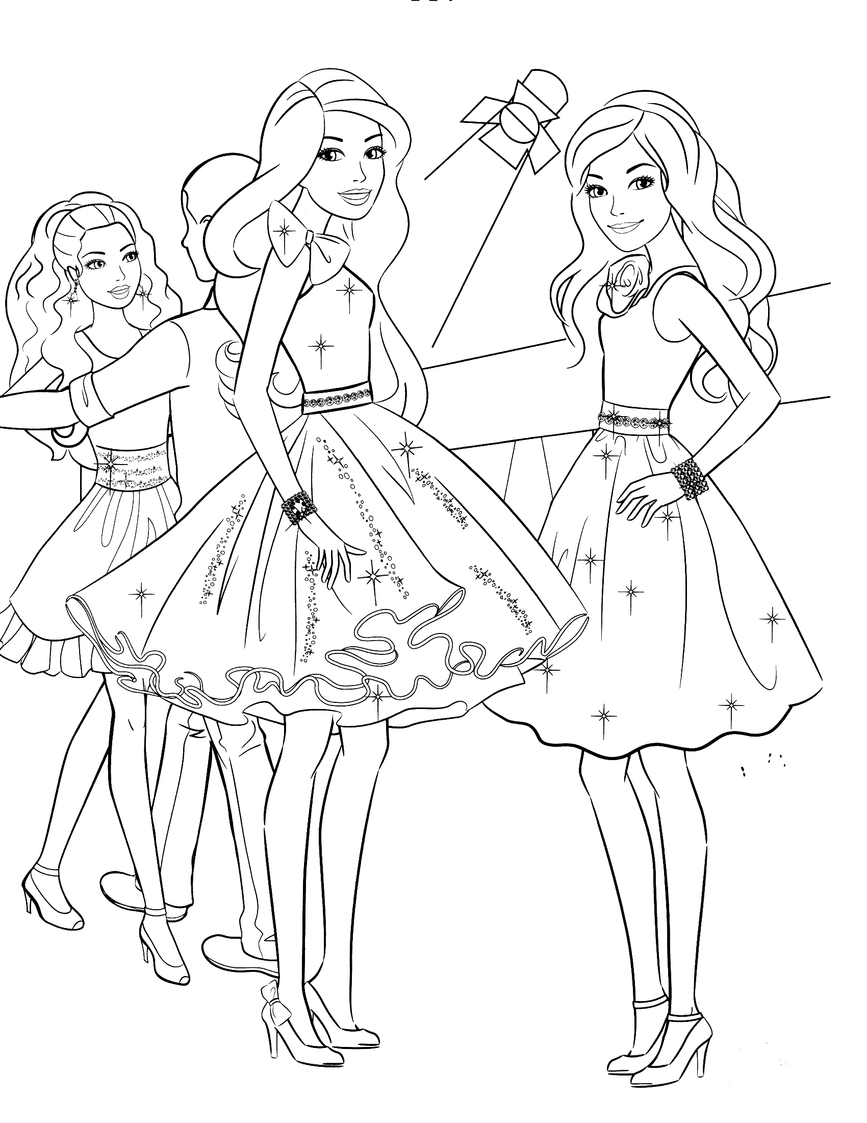 Coloring Pages of Barbies Art Sketches 126