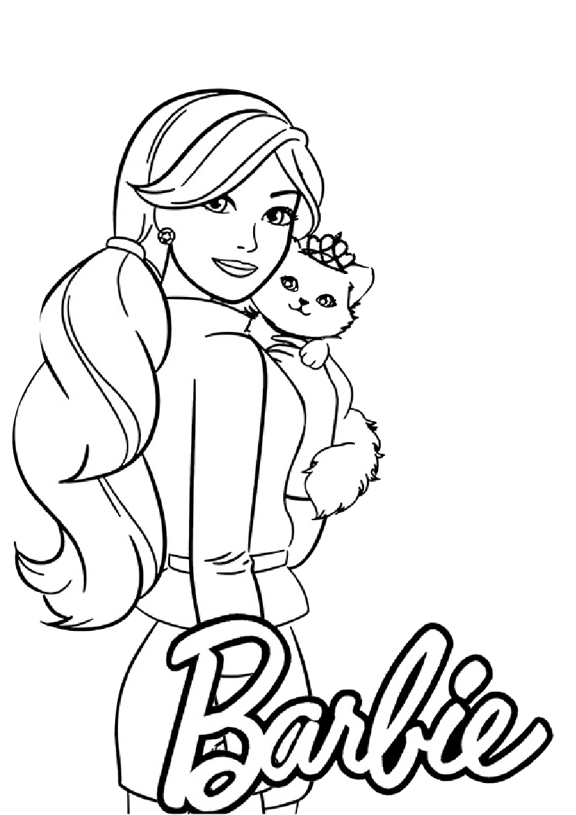 Coloring Pages of Barbies Art Sketches 127