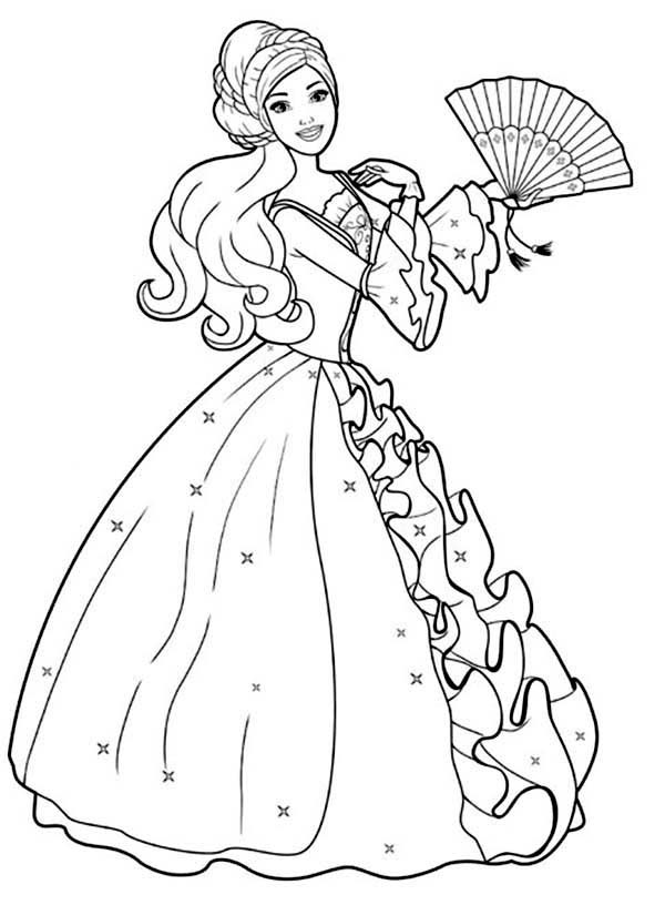 Coloring Pages of Barbies Art Sketches 131