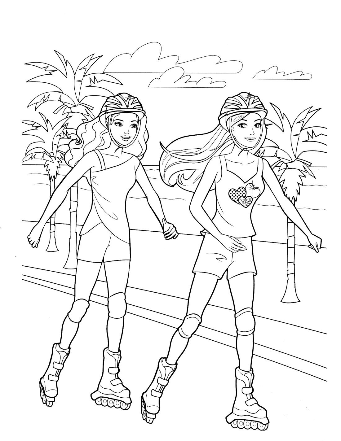 Coloring Pages of Barbies Art Sketches 137