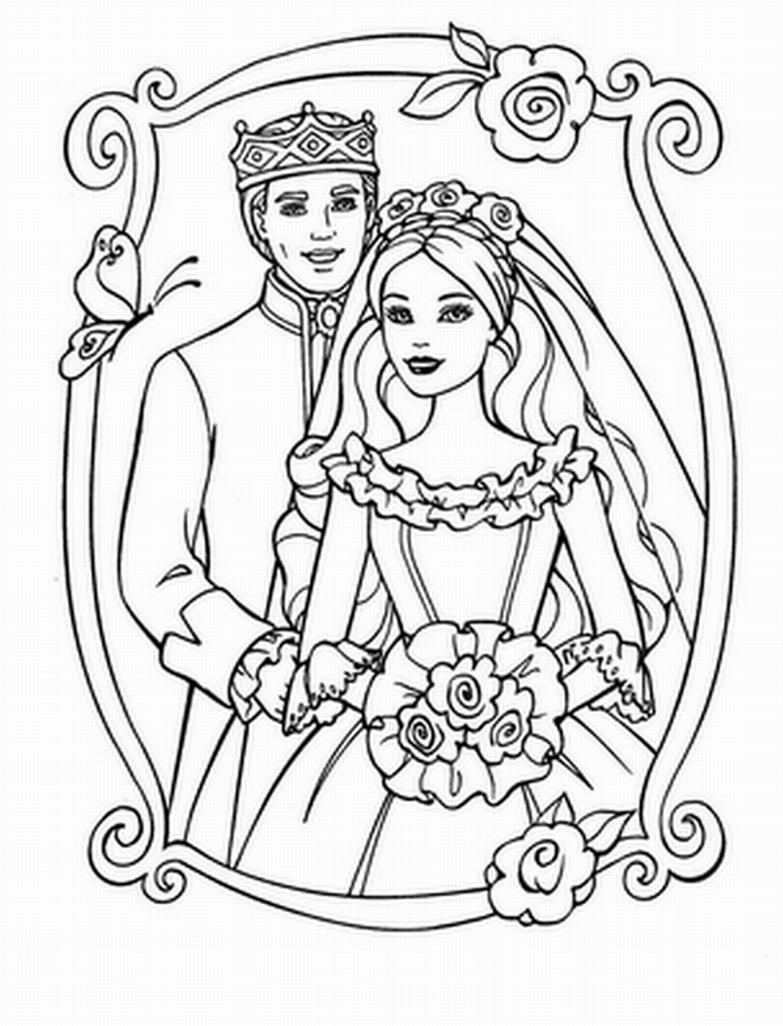 Coloring Pages of Barbies Art Sketches 139