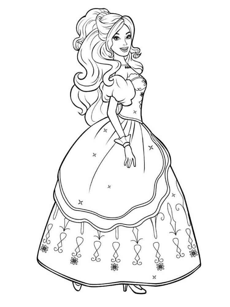 Coloring Pages of Barbies Art Sketches 141