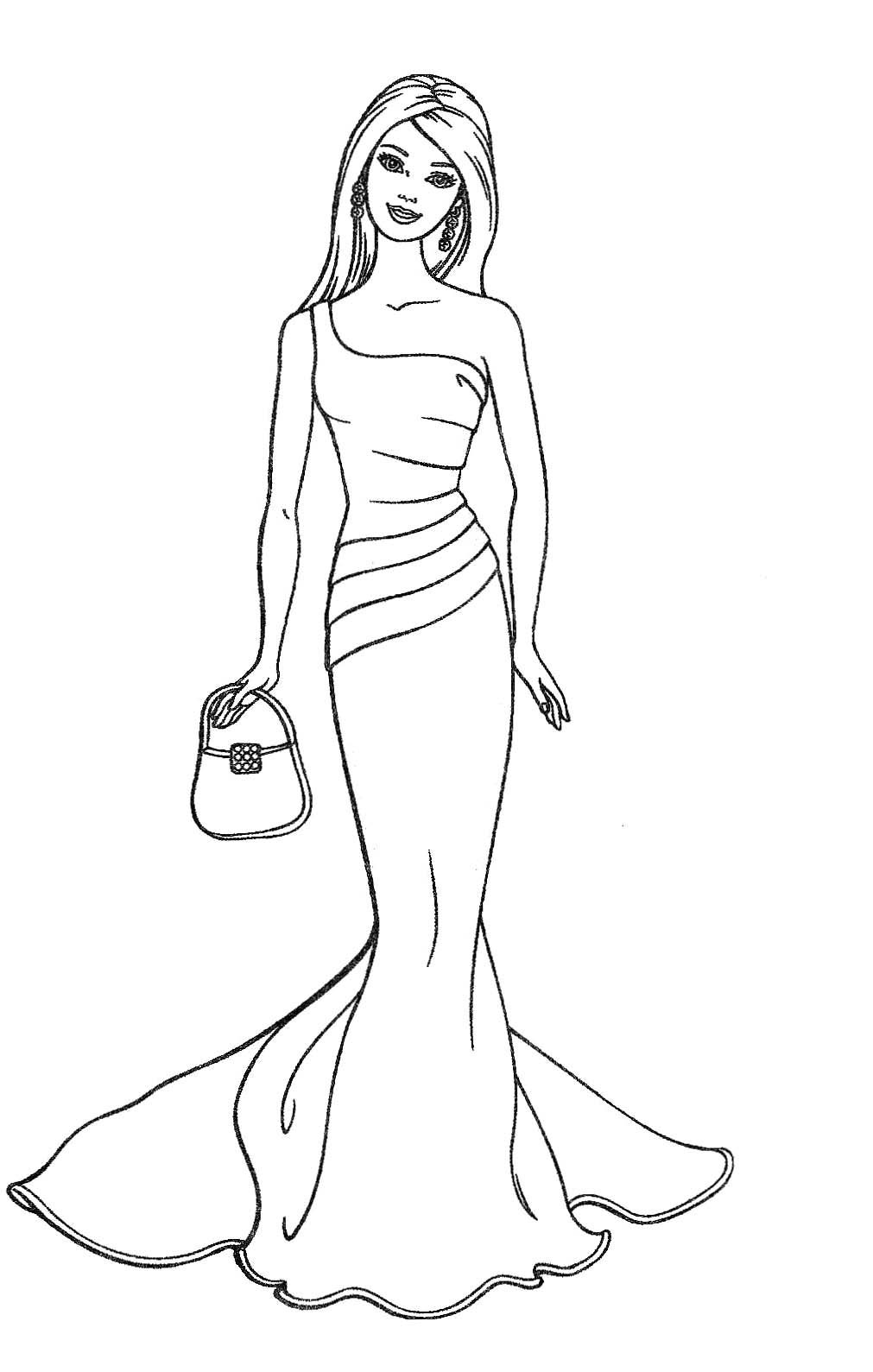 Coloring Pages of Barbies Art Sketches 144