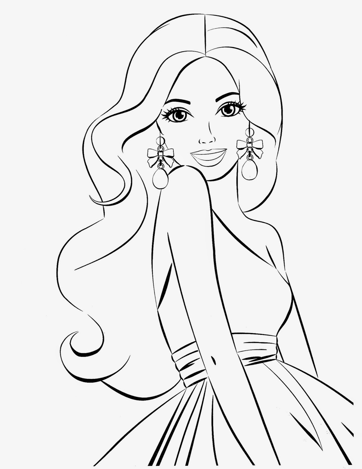 Coloring Pages of Barbies Art Sketches 146