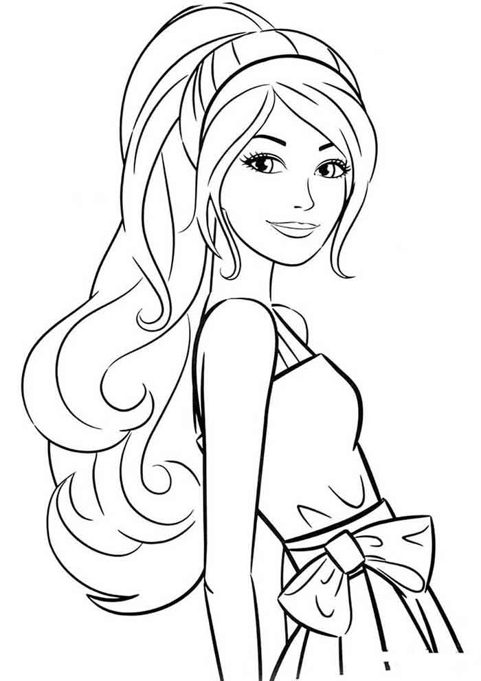 Coloring Pages of Barbies Art Sketches 147