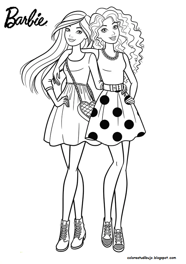 Coloring Pages of Barbies Art Sketches 153