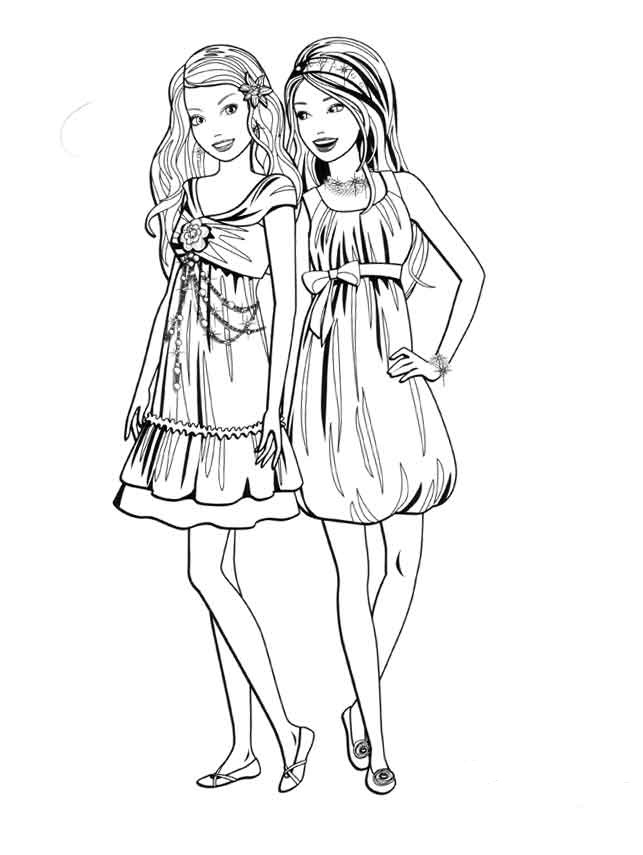 Coloring Pages of Barbies Art Sketches 156