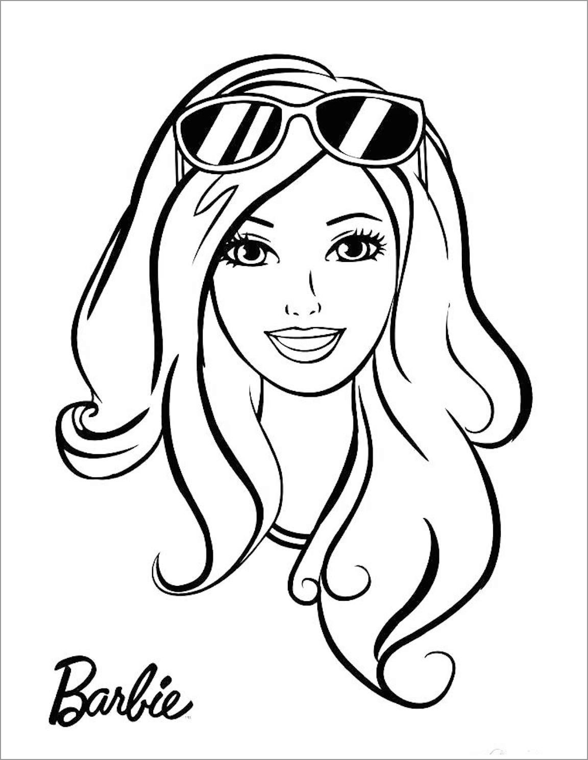 Coloring Pages of Barbies Art Sketches 163