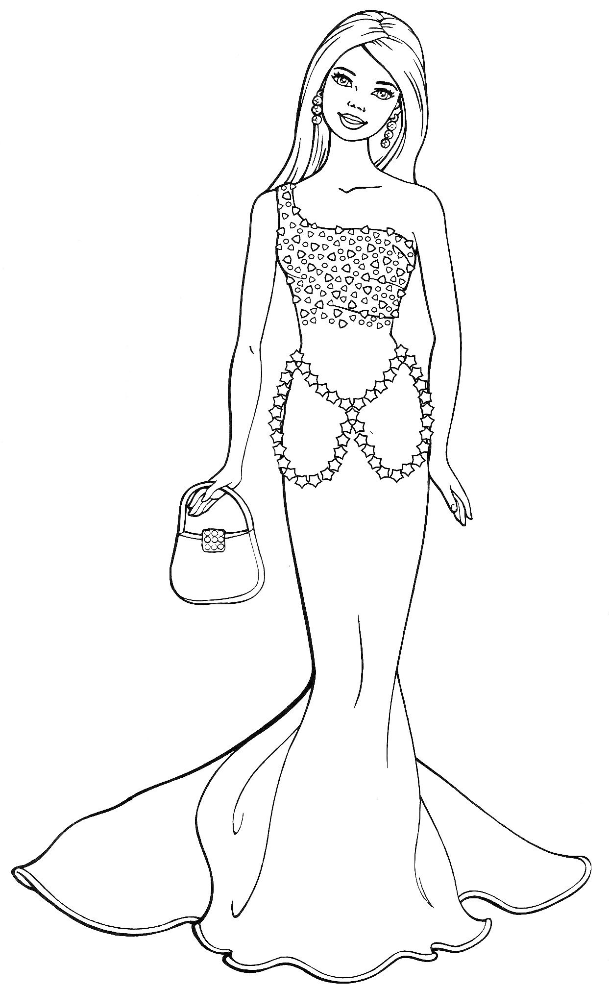 Coloring Pages of Barbies Art Sketches 165