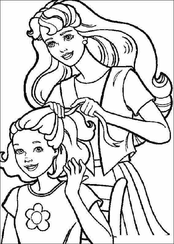 Coloring Pages of Barbies Art Sketches 169