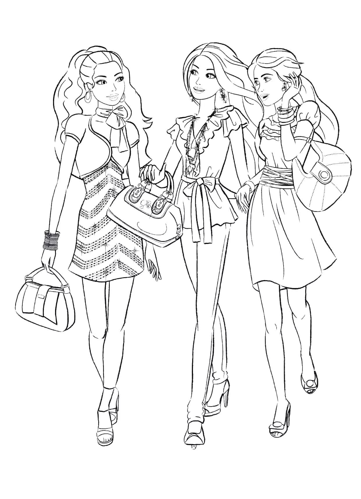 Coloring Pages of Barbies Art Sketches 173