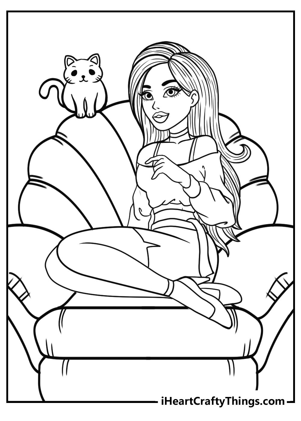 Coloring Pages of Barbies Art Sketches 19