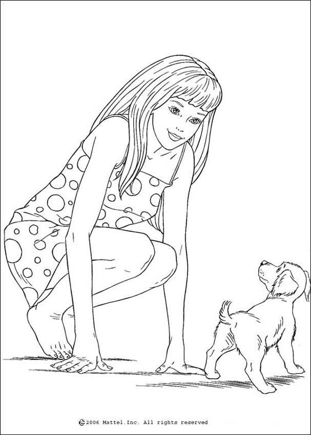 Coloring Pages of Barbies Art Sketches 21