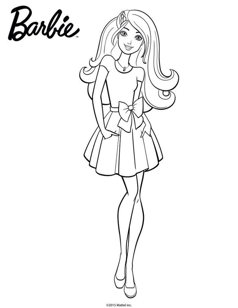 Coloring Pages of Barbies Art Sketches 22