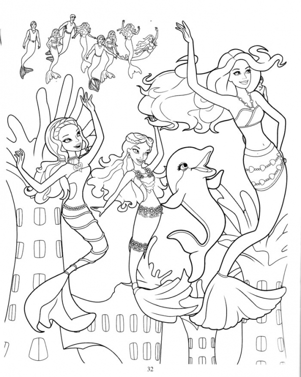 Coloring Pages of Barbies Art Sketches 24