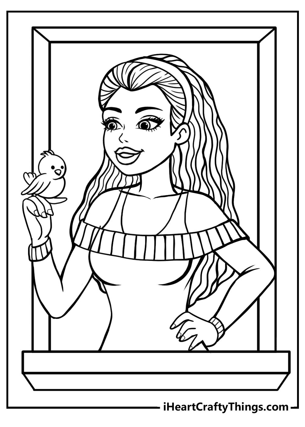 Coloring Pages of Barbies Art Sketches 28